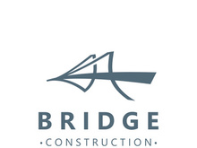 Minimalist Bridge logo suitable for building and construction workers vector design