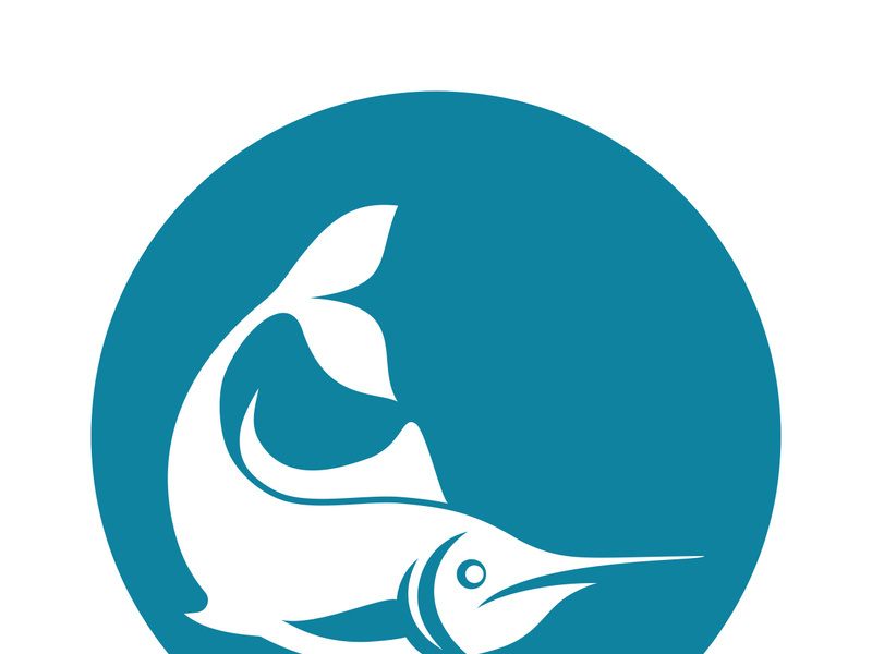 Fish logo template. Creative vector symbol