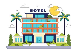 10 Modern City Hotel Building Illustration