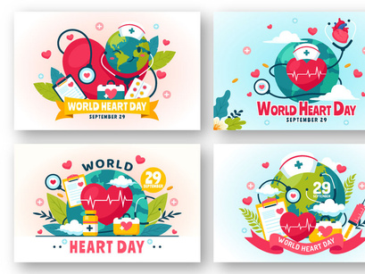 12 World Heart Day Illustration