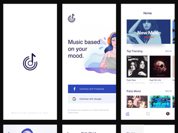 Music App UI Kit preview picture