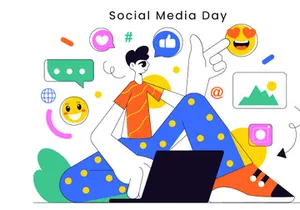 7 Social Media Day Illustration
