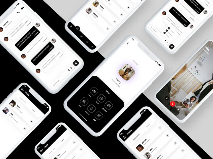 Business Meeting App UIUX Design in Adobe XD preview picture