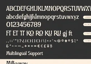 Milkyway - Serif Display