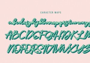 Geofanny | Monoline Layered Script Font
