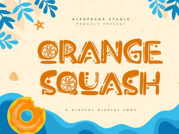 Orange Squash - Playful Display Font preview picture