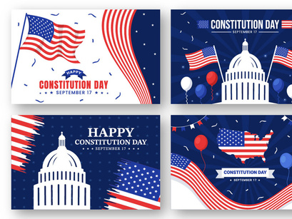15 Constitution Day United States Illustration