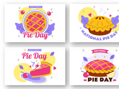 11 National Pie Day Illustration