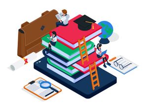 Online education illustration v4