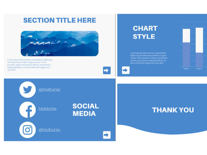 Blu Presentation template