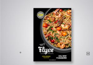 Restaurant Flyer Template Bundle V01