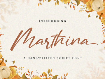 Marthina - Handwritten Font preview picture