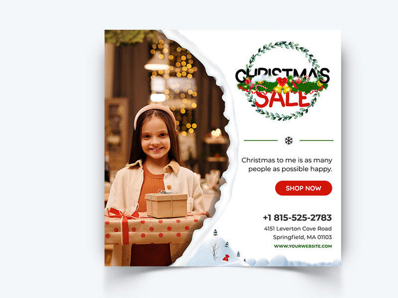 Christmas Social Media Instagram Post Template