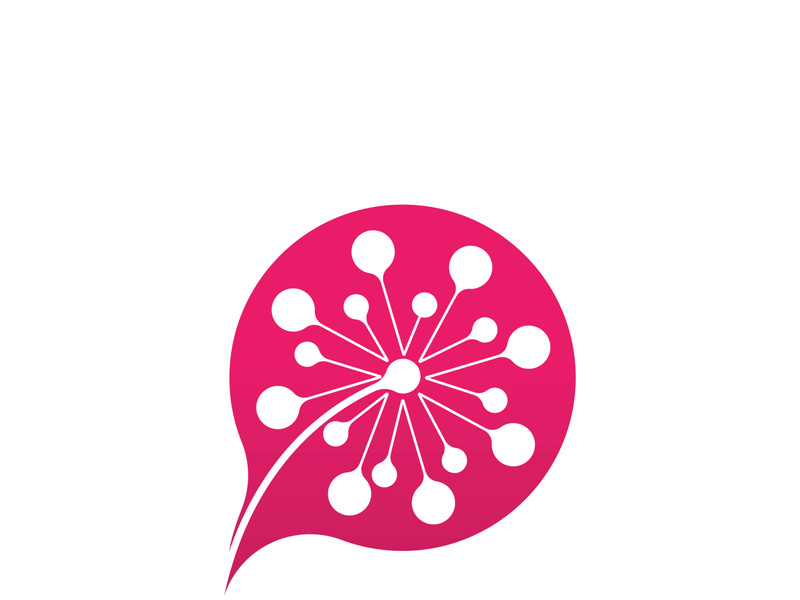 Dandelion flower logo vector by Upgraphic ~ EpicPxls