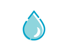 Water drop Logo illustration