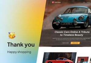 Coche Clasico - Classic Car Landing Page