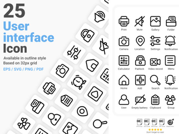 User Interface Icon Pack Vol.01 preview picture