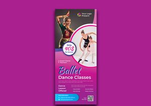 Dance Classes Roll Up Banner