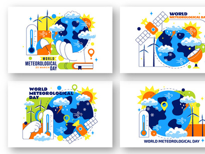 10 World Meteorological Day Illustration
