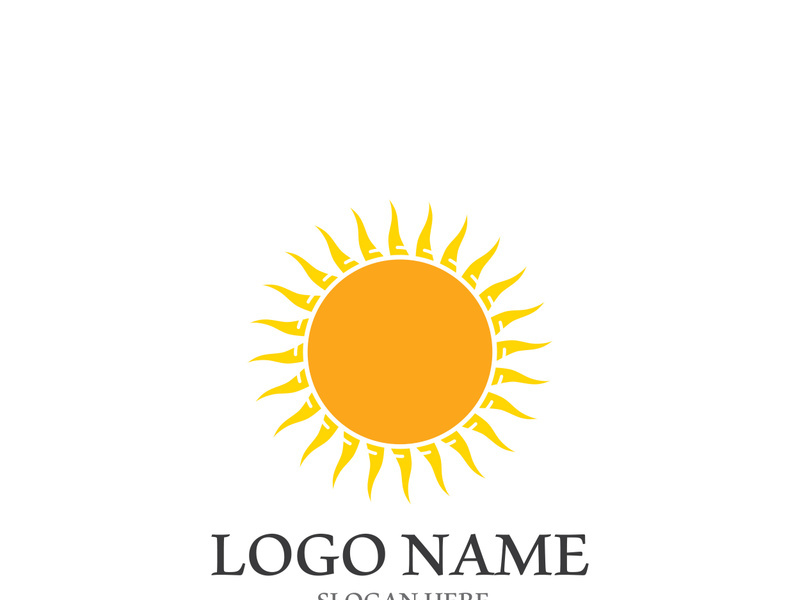 Sun vector illustration icon logo template design