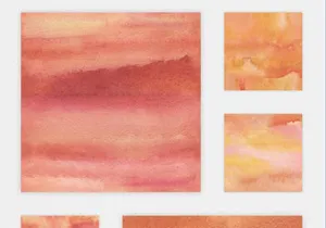 Watercolor Seamless Textures - Orange Pack