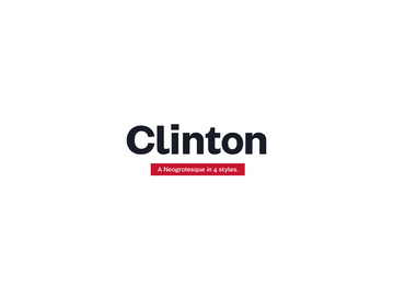 Clinton Free Typefamily preview picture