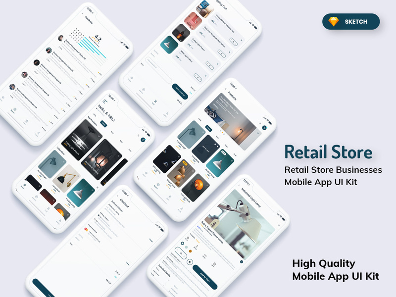 Retail Store Mobile App Light Version (SKETCH)