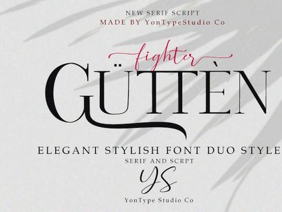 Free Demo Gutten Fighter Font Duo