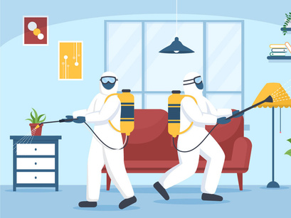 10 Pest Control Service Illustration