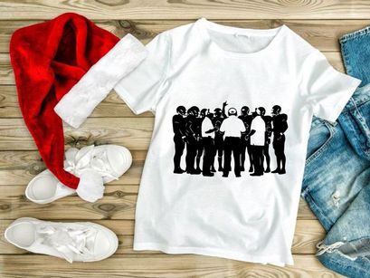 A group of people standing together in a timeout situation with one person gesturing