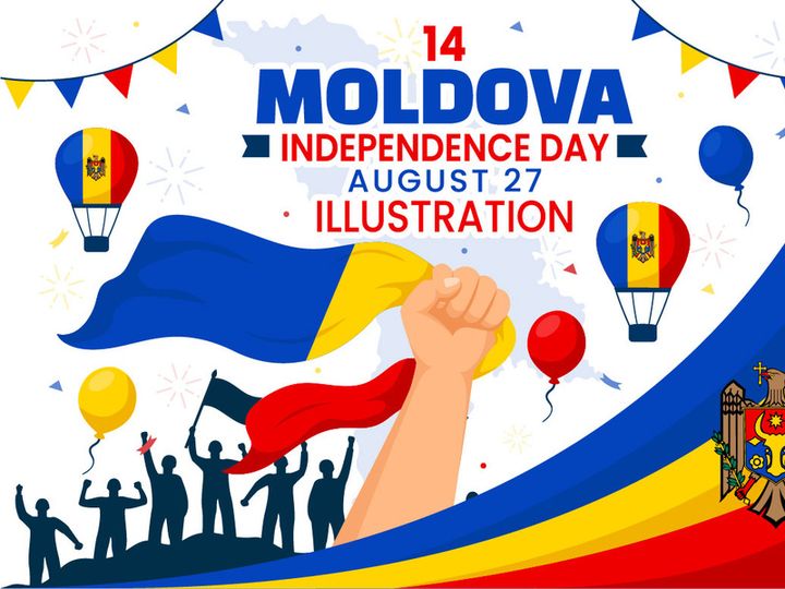 14 Moldova Independence Day Illustration