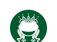 King frog logo icon template design vector illustration