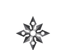 ninja weapons vector logo