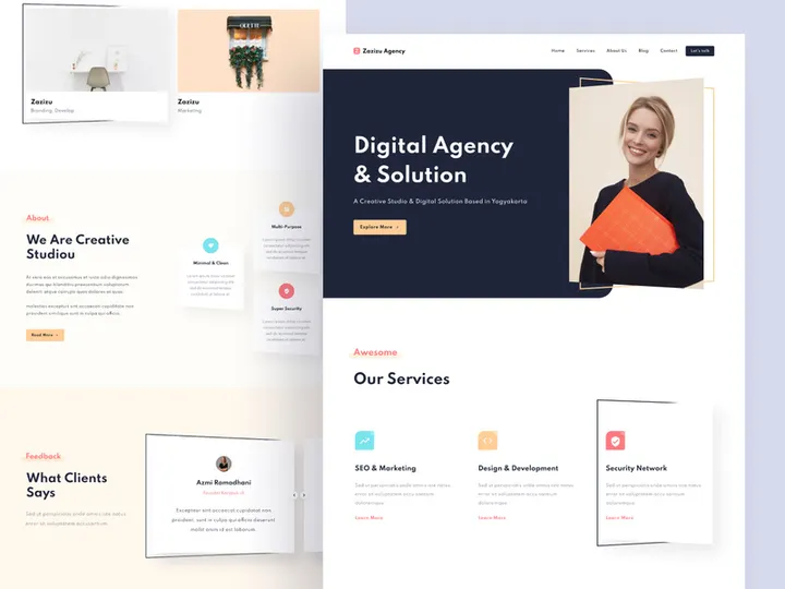 Creative Agency Landing Page preview picture