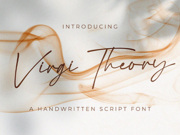 Virgi Theory - Handwritten Font preview picture