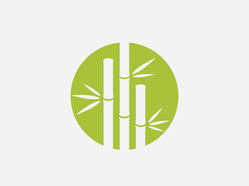 Green Bamboo Logo, vector illustration Design preview picture
