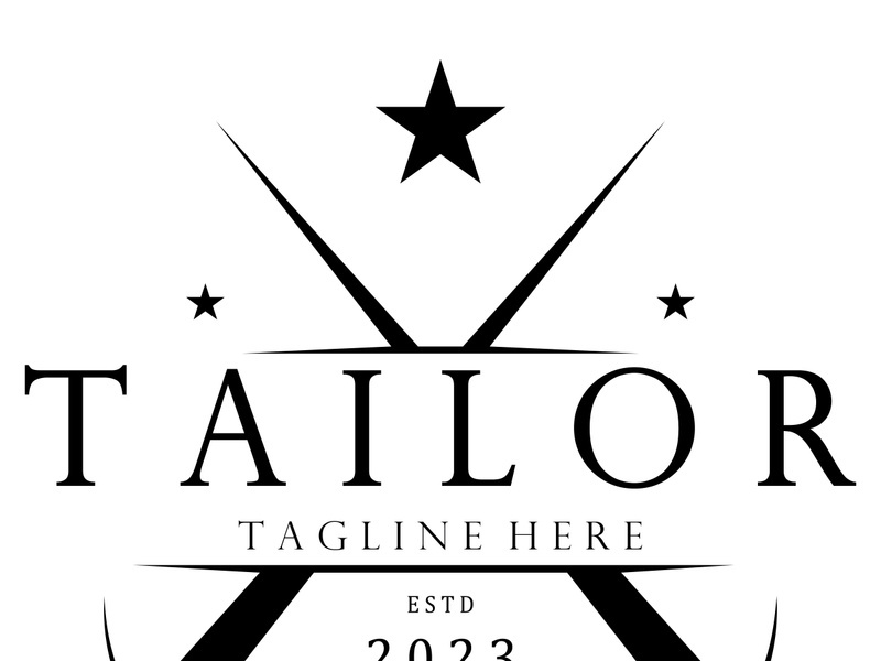 tailor logo icon illustration template combination of buttons for clothes, thread and sewing machine, for clothing product design, convection companies, fashion in vector form