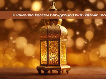 Ramadan kareem background with islamic lantern preview picture