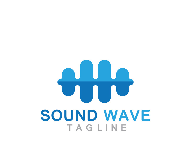 Sound waves vector illustration