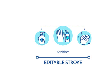 Sanitizer concept icon preview picture