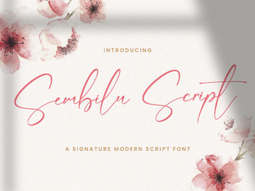 Sembilu Script - Handwritten Font preview picture