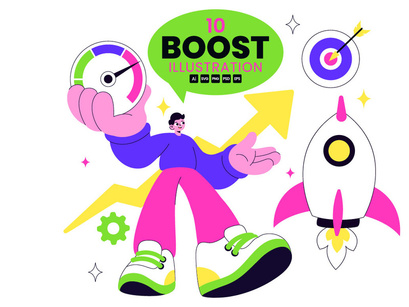 10 Business Boost Illustration