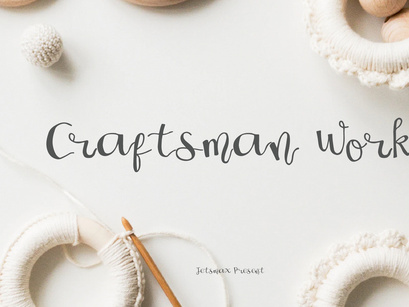 Craftsman Work - Sript Typeface