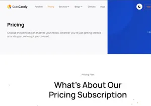 SaaSCandy Free Nextjs Website Template