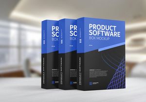 Free Stylish Software Box Mockup