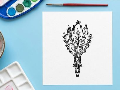 Hand-drawn wheat bundle tied with twine for harvest or autumn decor. Rustic sheaf illustration perfect for fall, Thanksgiving, or organic themes.