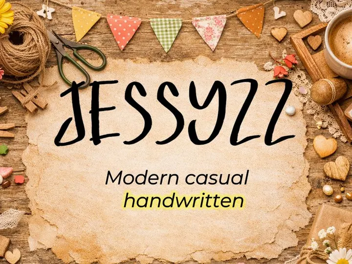 JESSYZZ – Modern Casual Handwritten Font - (OTF-TTF)