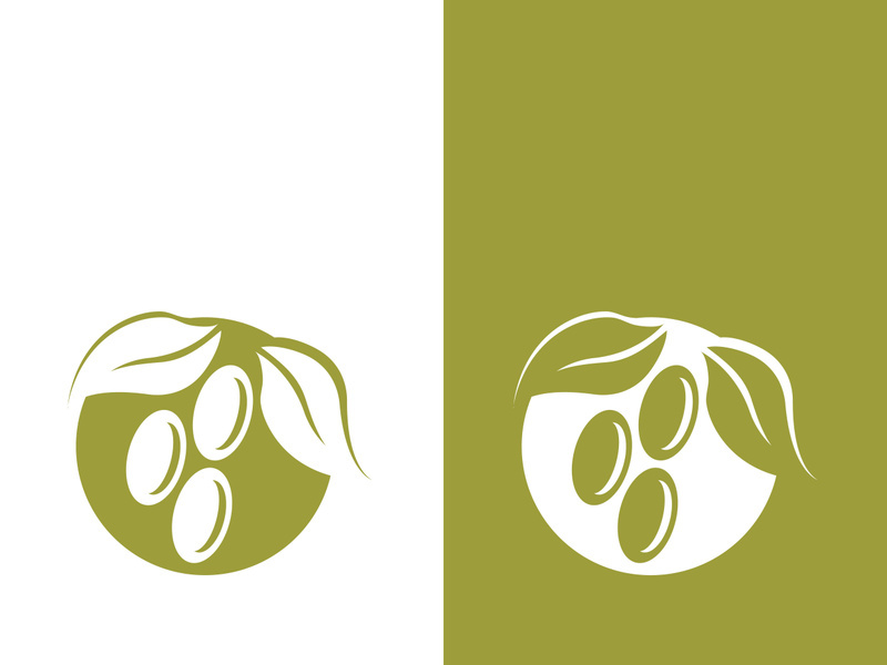 olive icon vector illustration design template