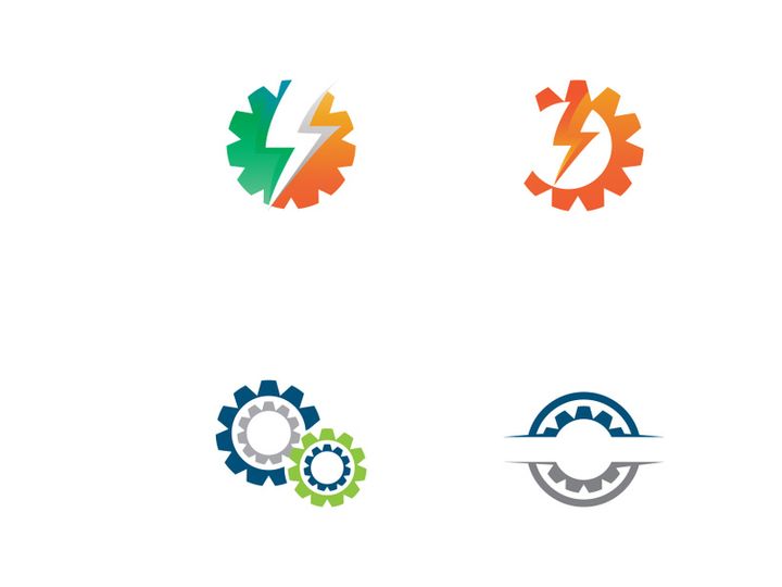 thunder lightning logo creative design.