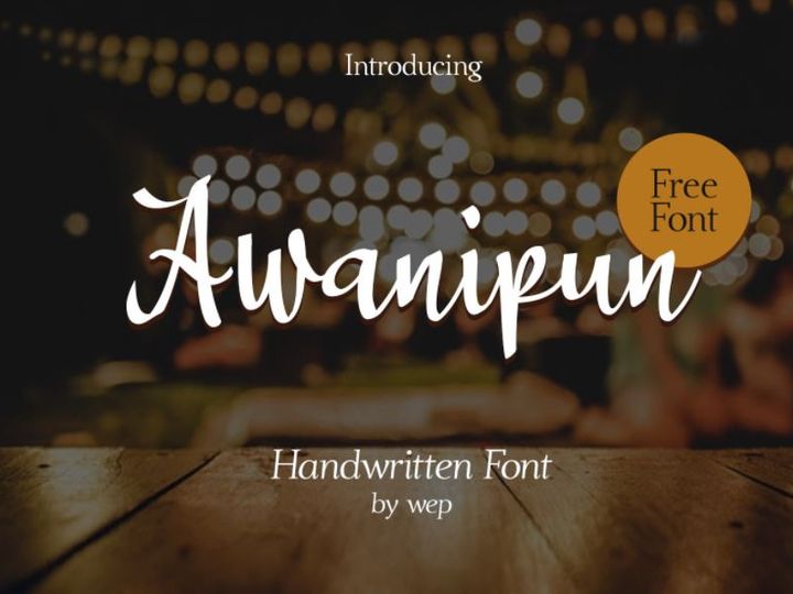 Awanipun Handwritten Free Font
